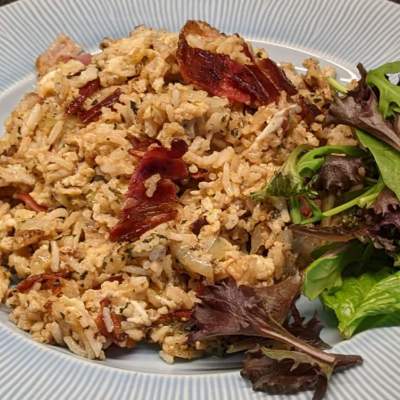 Fried rice med bacon